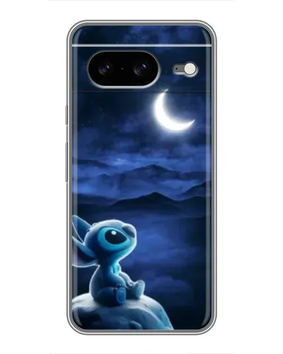 Чехол для Google Pixel 8 с картинкой «Лунная ночь Стича»