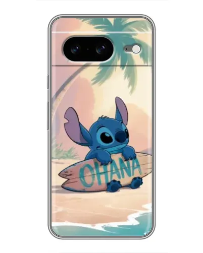 Чехол для Google Pixel 8 с картинкой «Стич на серфе»