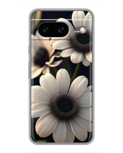 Чехол для Google Pixel 8 с картинкой «Белые маргаритки макро»