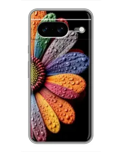 Чехол для Google Pixel 8 с картинкой «Радужный цветок»