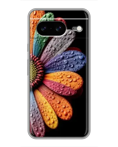 Чехол для Google Pixel 8 с картинкой «Радужный цветок»