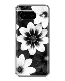 Чехол для Google Pixel 8 с картинкой «Монохромные астры»
