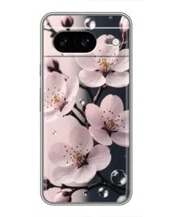 Чехол для Google Pixel 8 с картинкой «Нежная сакура и капли»