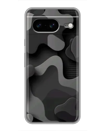 Чохол для Google Pixel 8 з картинкою «Темний абстрактний камуфляж»