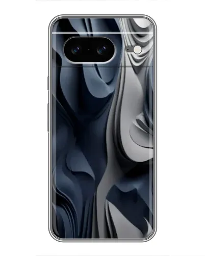 Чохол для Google Pixel 8 з картинкою «Об'ємні сині складки»