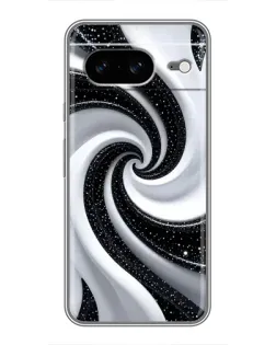 Чехол для Google Pixel 8 с картинкой «Черно-белая спираль»