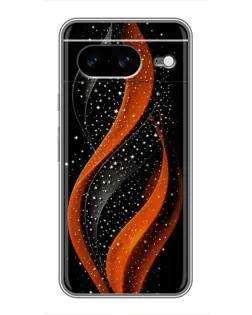 Чехол для Google Pixel 8 с картинкой «Огненная звездная волна»
