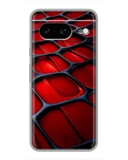 Чохол для Google Pixel 8 з картинкою «Червона глянцева сітка»