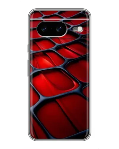 Чохол для Google Pixel 8 з картинкою «Червона глянцева сітка»
