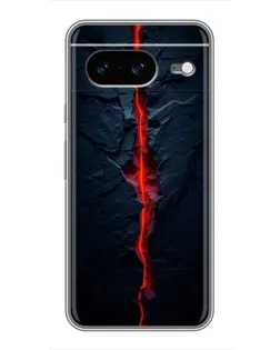 Чохол для Google Pixel 8 з картинкою «Червона лавова тріщина»