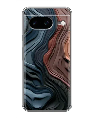 Чохол для Google Pixel 8 з картинкою «Кольорові хвилі каньйону»