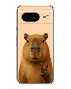 Чехол для Google Pixel 8 с картинкой «Капибара виктория»