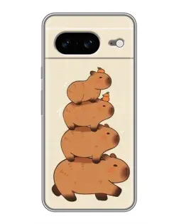 Чехол для Google Pixel 8 с картинкой «Башня из капибар»