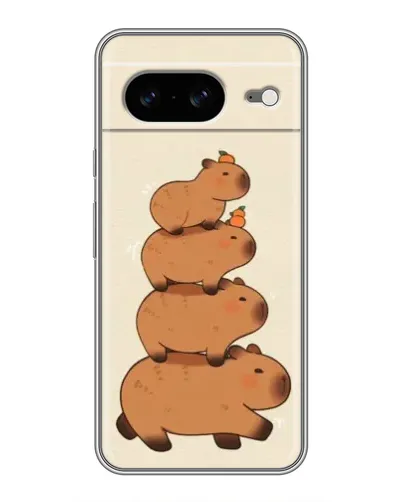 Чехол для Google Pixel 8 с картинкой «Башня из капибар»