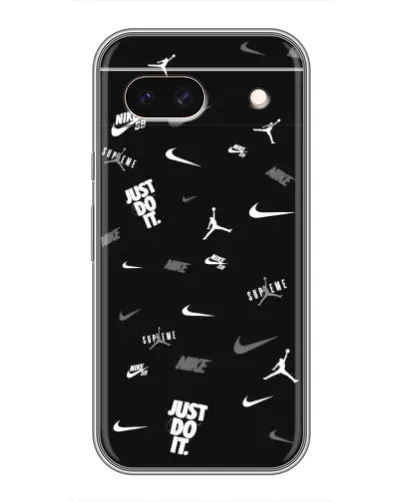 Чохол для Google Pixel 8A з картинкою «Nike Black Pattern»
