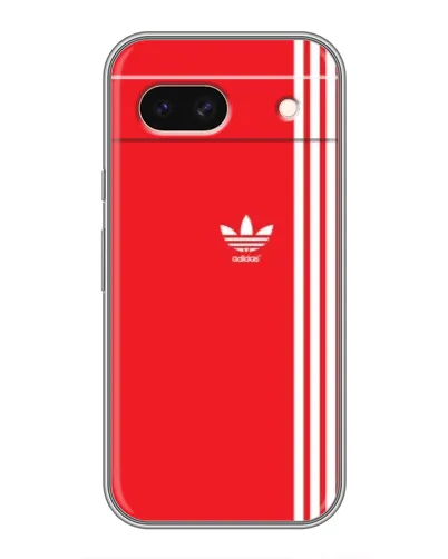 Чохол для Google Pixel 8A з картинкою «Червоний мінімалізм Adidas»