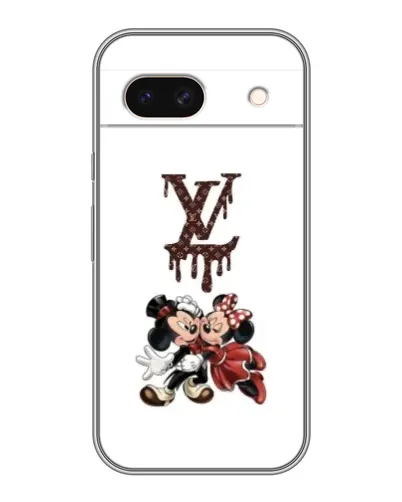 Чохол для Google Pixel 8A з картинкою «LV та Міккі Маус»