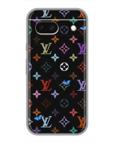 Чохол для Google Pixel 8A з картинкою «Кольорова монограма LV»