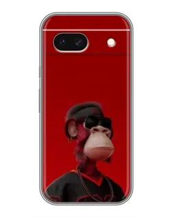 Чохол для Google Pixel 8A з картинкою «Bored Ape в червоному»