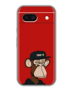 Чохол для Google Pixel 8A з картинкою «Bored Ape — червоний фон»
