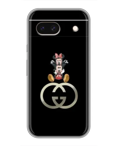 Чехол для Google Pixel 8A с картинкой «Минни Маус на лого»