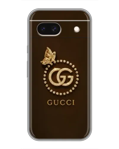 Чехол для Google Pixel 8A с картинкой «Gucci — золотая бабочка»