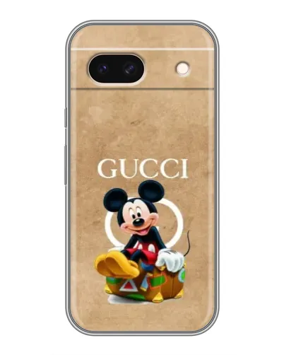 Чехол для Google Pixel 8A с картинкой «Микки Маус Gucci — крафт»