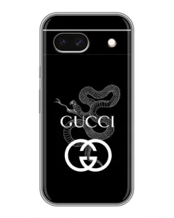 Чехол для Google Pixel 8A с картинкой «Gucci — серебряная змея»
