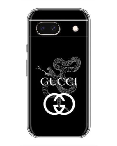 Чехол для Google Pixel 8A с картинкой «Gucci — серебряная змея»