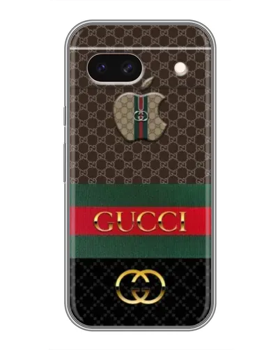 Чехол для Google Pixel 8A с картинкой «Gucci — брендированный десерт»