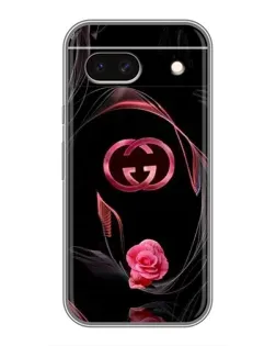 Чехол для Google Pixel 8A с картинкой «Gucci — неоновая роза»