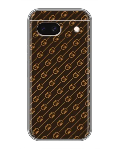 Чехол для Google Pixel 8A с картинкой «Gucci — золотые диагонали»
