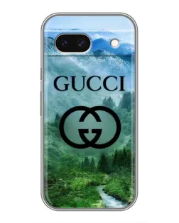 Чехол для Google Pixel 8A с картинкой «Gucci — горный пейзаж»