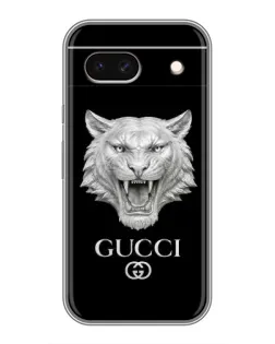 Чехол для Google Pixel 8A с картинкой «Gucci — серебряный лев»