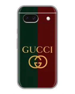 Чехол для Google Pixel 8A с картинкой «Gucci — темно-зеленый градиент»