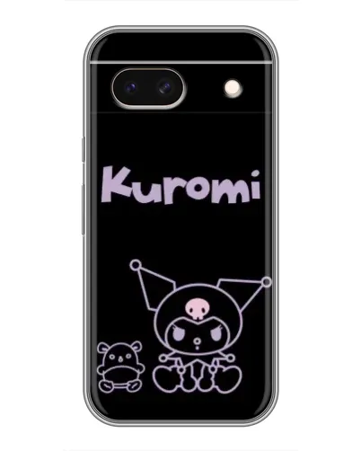 Чохол для Google Pixel 8A з картинкою «Kuromi — чорний мінімалізм»