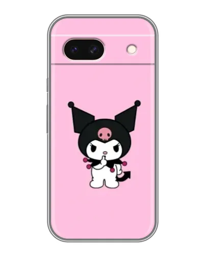 Чохол для Google Pixel 8A з картинкою «Kuromi — рожева ніжність»