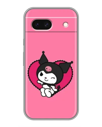 Чохол для Google Pixel 8A з картинкою «Kuromi — любов у серці»