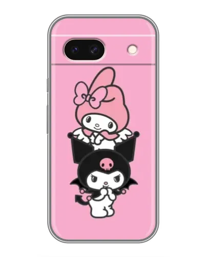 Чохол для Google Pixel 8A з картинкою «Тріо My Melody та Kuromi»
