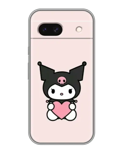 Чохол для Google Pixel 8A з картинкою «Kuromi та серце»