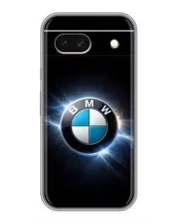 Чохол для Google Pixel 8A з картинкою «BMW — неонове сяйво»