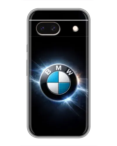 Чохол для Google Pixel 8A з картинкою «BMW — неонове сяйво»