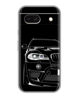 Чохол для Google Pixel 8A з картинкою «Темний силует BMW»