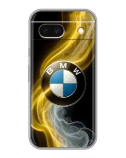 Чохол для Google Pixel 8A з картинкою «Золотистий дим BMW»