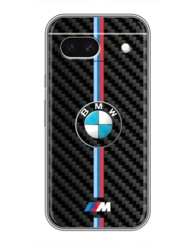 Чохол для Google Pixel 8A з картинкою «Емблема BMW та карбон»