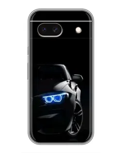 Чехол для Google Pixel 8A с картинкой «BMW — ночной взгляд»