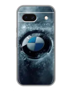Чехол для Google Pixel 8A с картинкой «Логотип BMW — лед»