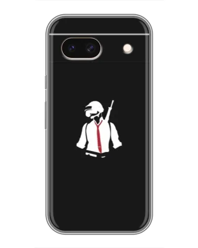 Чохол для Google Pixel 8A з картинкою «PUBG — силует воїна»