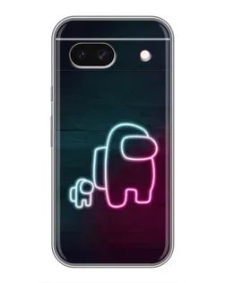 Чохол для Google Pixel 8A з картинкою «Among Us неон-арт»