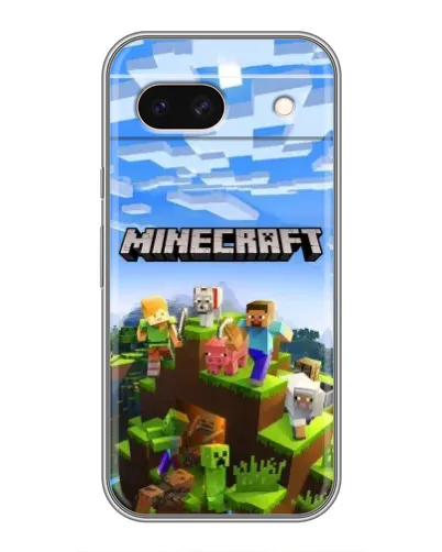 Чохол для Google Pixel 8A з картинкою «Minecraft класичний світ»
